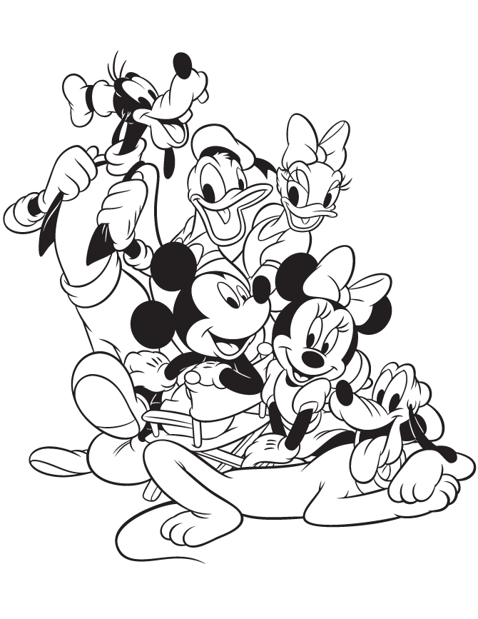 Mickey Mouse Coloring Pages Cartoons Mickey Mouse Clubhouse Printable 2020 4109 Coloring4free