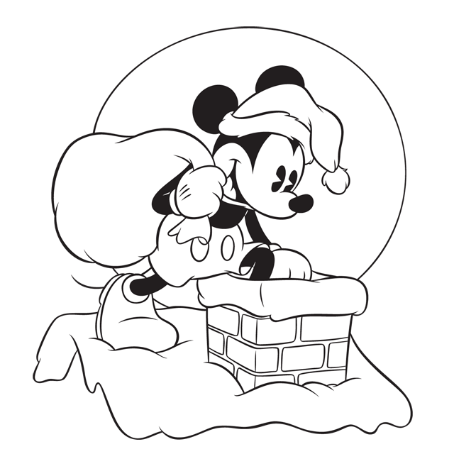 Mickey Mouse Coloring Pages Cartoons Mickey Mouse Santa Christmas Printable 2020 4152 Coloring4free
