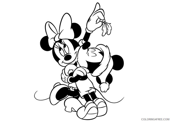 Mickey Mouse Coloring Pages Cartoons Mickey Mouse and Minnie Mouse 2 Printable 2020 4100 Coloring4free