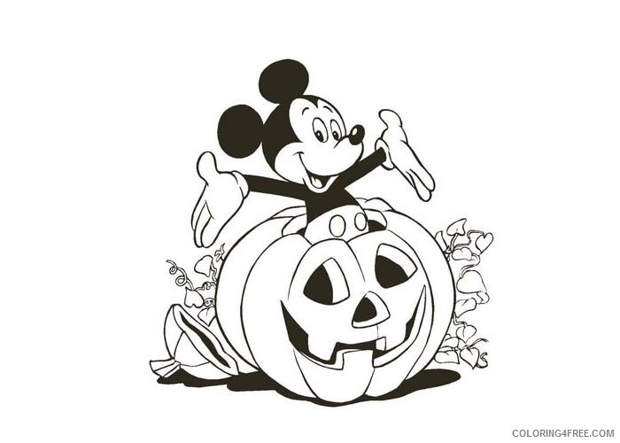Mickey Mouse Coloring Pages Cartoons Mickey Mouse halloween Printable 2020 4146 Coloring4free