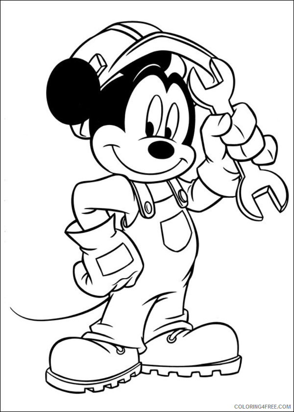 Mickey Mouse Coloring Pages Cartoons Mickey Mouse to Print for Free Printable 2020 4138 Coloring4free