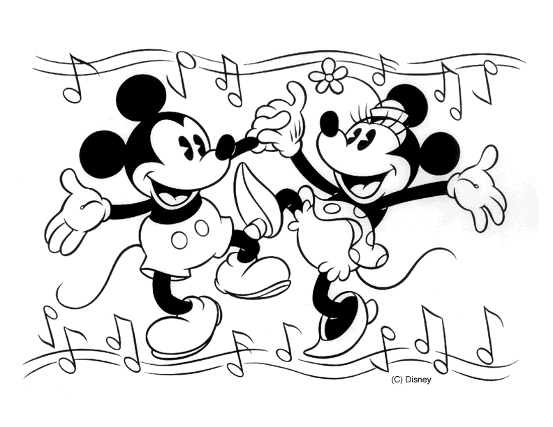 Mickey Mouse Coloring Pages Cartoons Minnie Mouse and Mickey Mouse Printable 2020 4160 Coloring4free
