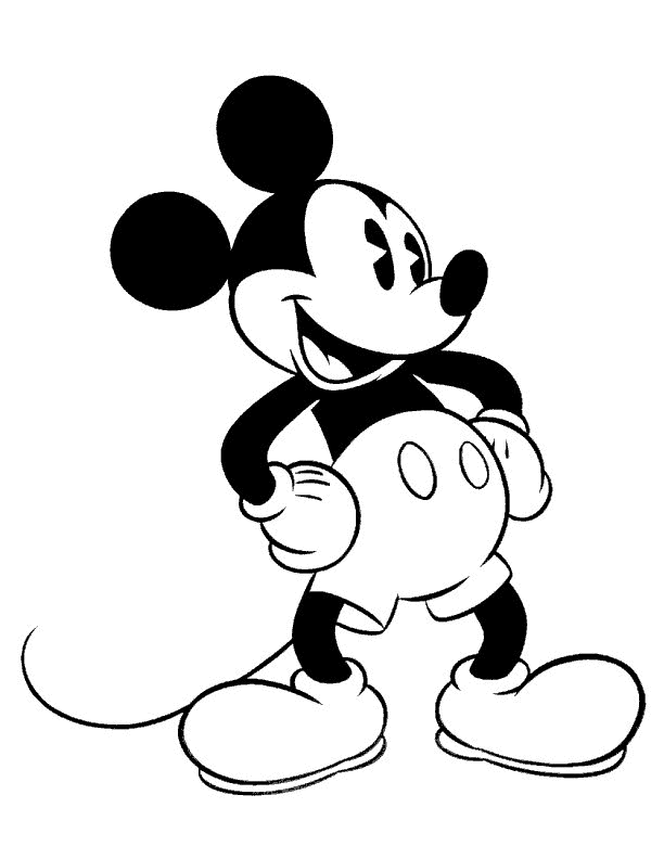 Mickey Mouse Coloring Pages Cartoons mickey mouse 8 Printable 2020 4125 Coloring4free