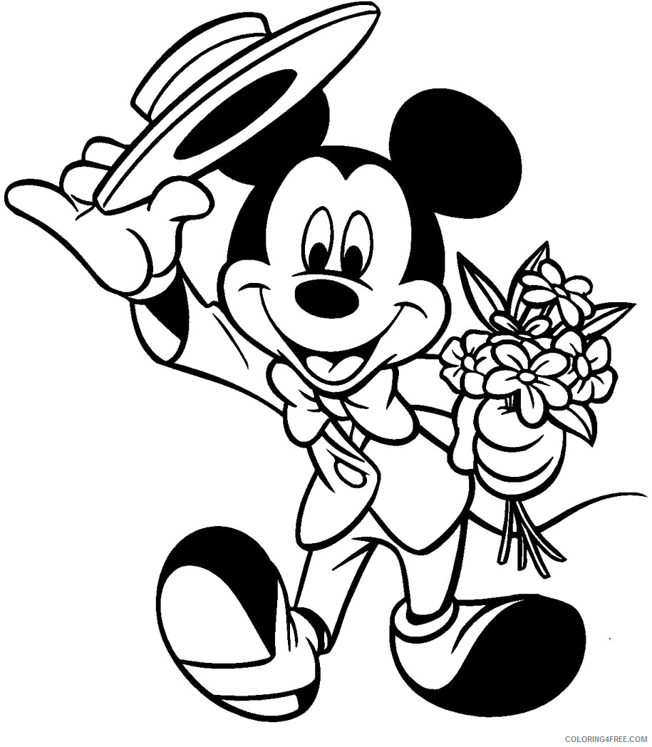 Mickey Mouse Coloring Pages Cartoons of Mickey Mouse Printable 2020 4064 Coloring4free