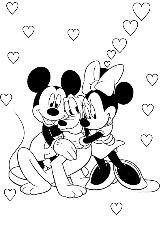 Minnie Mouse Coloring Pages Cartoons Mickey Mouse and Minnie Mouse Free Printable 2020 4288 Coloring4free