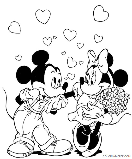 Minnie Mouse Coloring Pages Cartoons Mickey Mouse and Minnie Mouse Pictures to Printable 2020 4290 Coloring4free