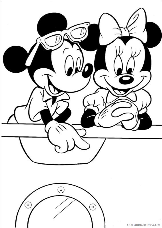 Minnie Mouse Coloring Pages Cartoons Mickey Mouse and Minnie Mouse to Print Printable 2020 4289 Coloring4free