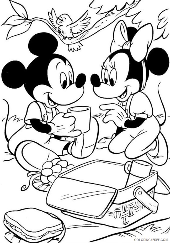 Minnie Mouse Coloring Pages Cartoons Mickey and Minnie Mouse Free Printable 2020 4284 Coloring4free