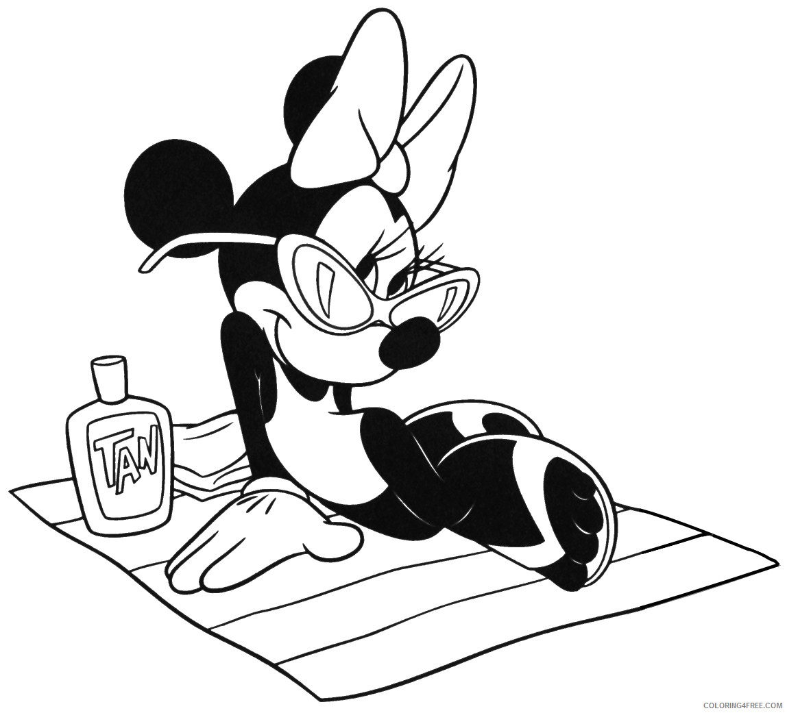 Minnie Mouse Coloring Pages Cartoons Minnie Mouse 2 Printable 2020 4225 Coloring4free