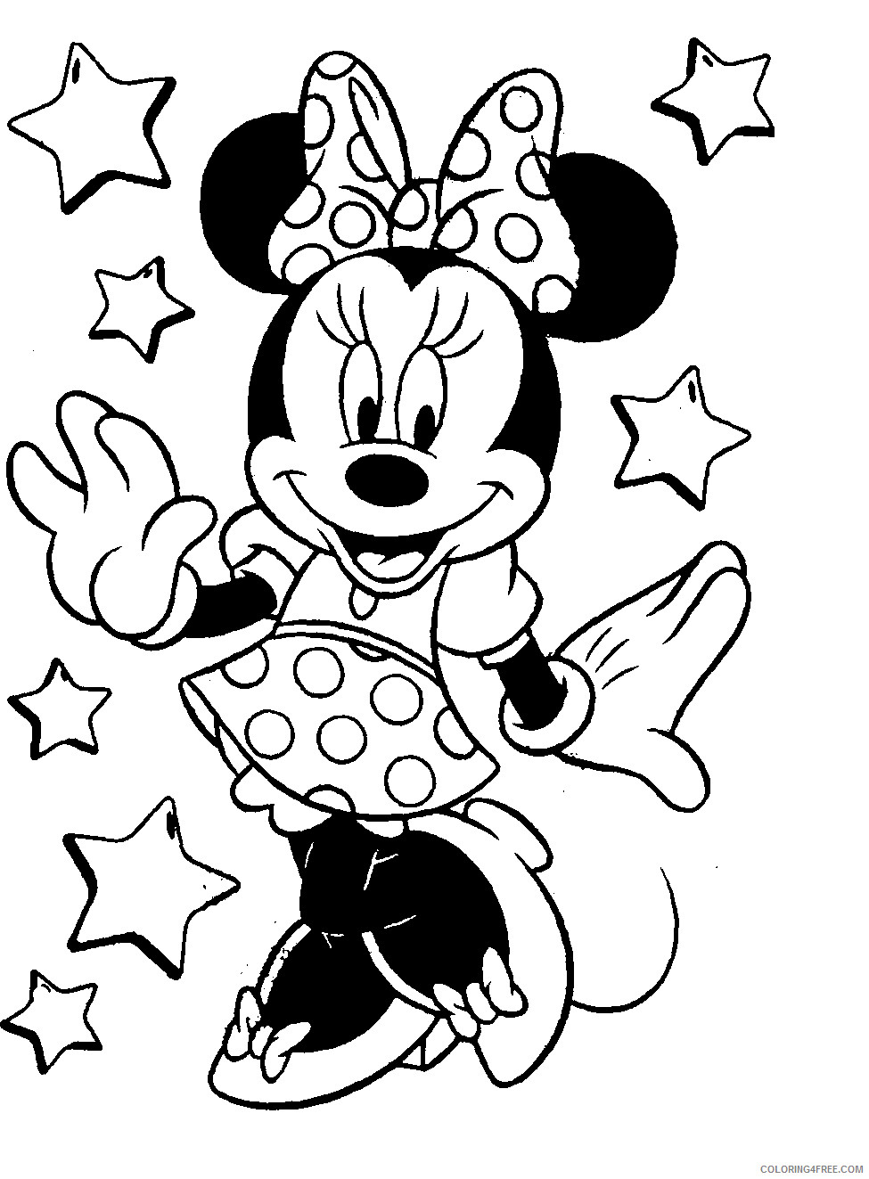 Minnie Mouse Coloring Pages Cartoons Minnie Mouse 2 Printable 2020 4311 Coloring4free