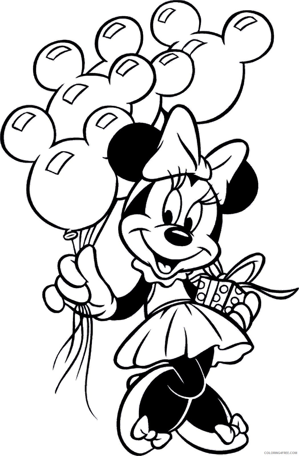 Minnie Mouse Coloring Pages Cartoons Minnie Mouse Christmas Printable 2020 4315 Coloring4free