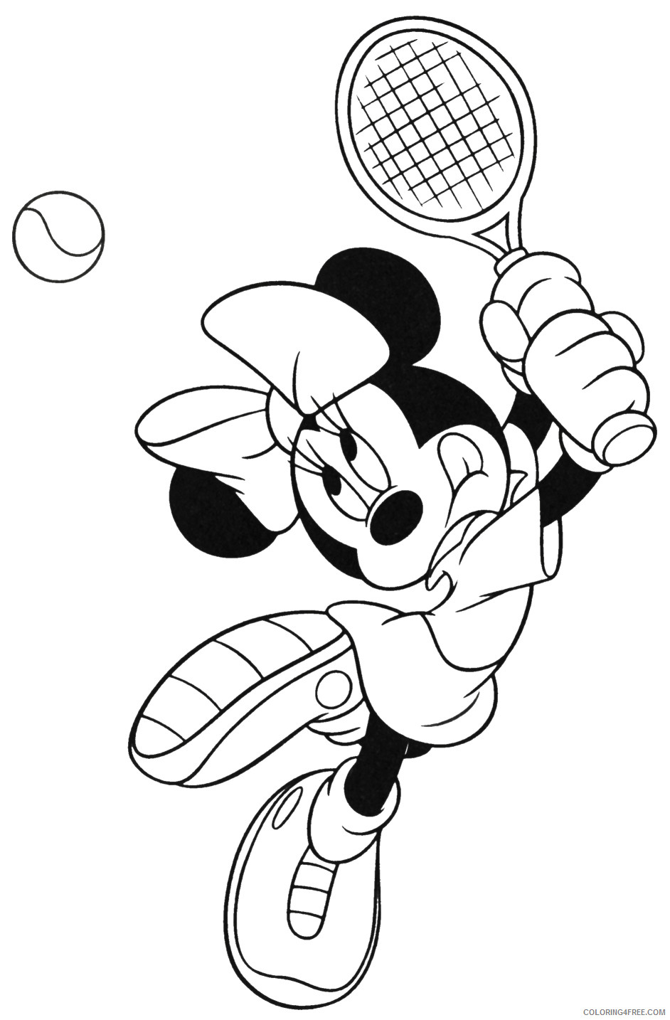 Minnie Mouse Coloring Pages Cartoons Minnie Mouse Games Printable 2020 4318 Coloring4free