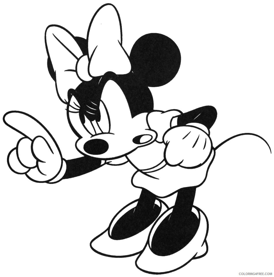 Minnie Mouse Coloring Pages Cartoons Minnie Mouse Images Printable 2020 4308 Coloring4free