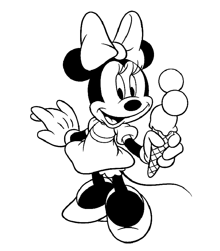 Minnie Mouse Coloring Pages Cartoons Minnie Mouse Printable 2020 4309 Coloring4free