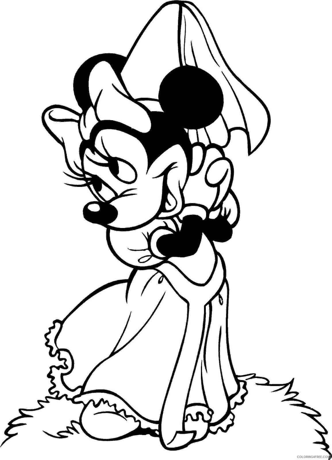 Minnie Mouse Coloring Pages Cartoons Minnie Mouse Printable 2020 4310 Coloring4free