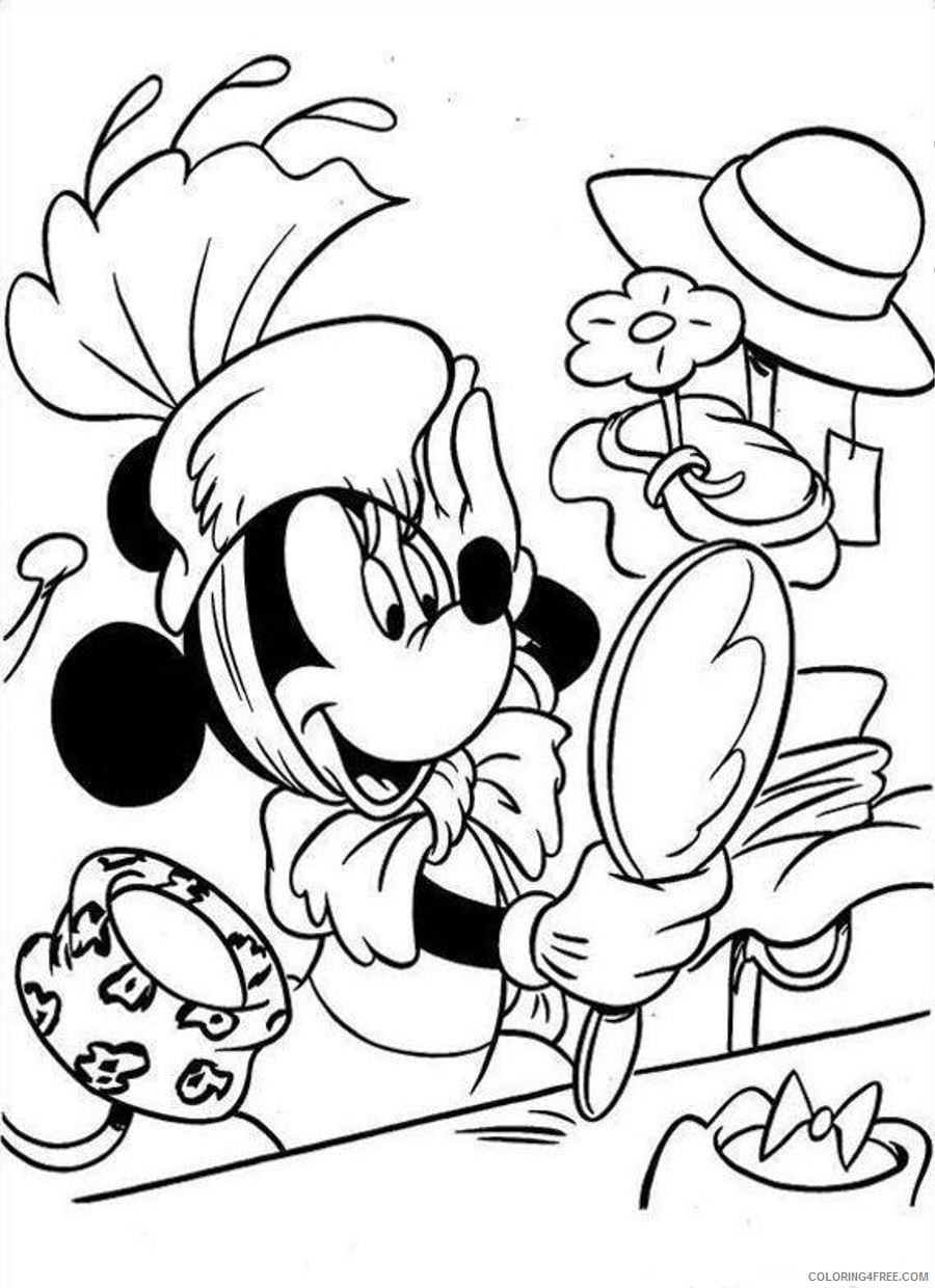 Minnie Mouse Coloring Pages Cartoons Minnie Mouse Sheets Printable 2020 4327 Coloring4free