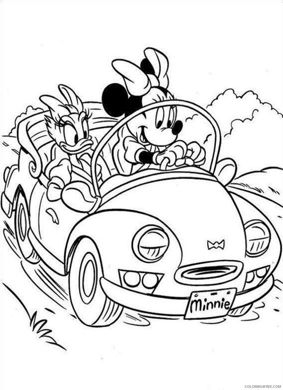 Minnie Mouse Coloring Pages Cartoons Minnie Mouse and Daisy Duck Printable 2020 4302 Coloring4free