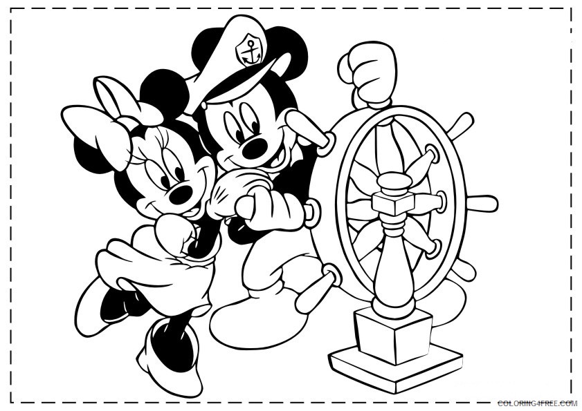 Minnie Mouse Coloring Pages Cartoons Minnie Mouse and Mickey Mouse Printable 2020 4305 Coloring4free