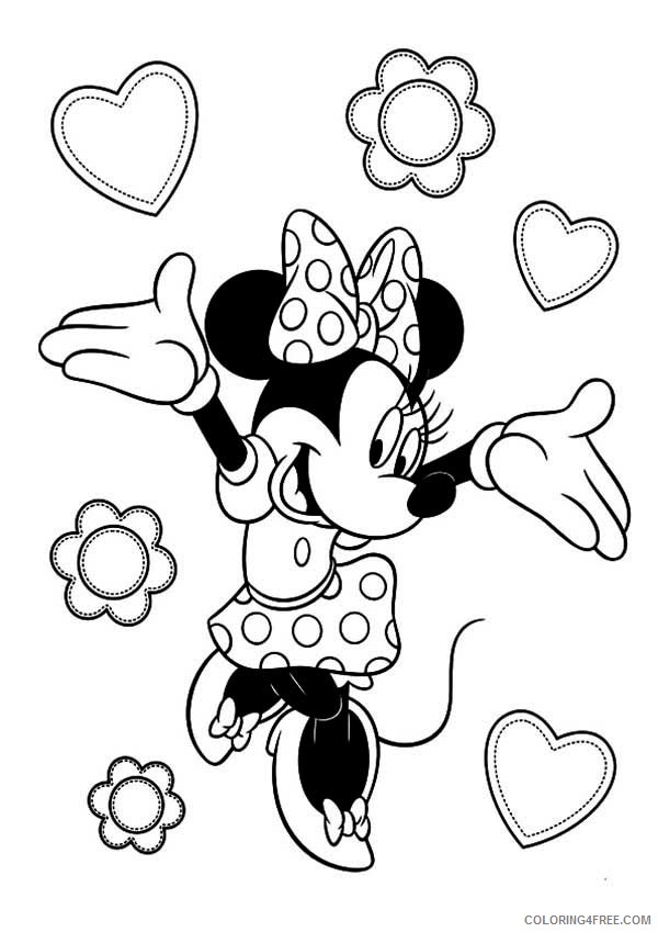 Minnie Mouse Coloring Pages Cartoons Minnie Printable 2020 4296 Coloring4free Coloring4free Com