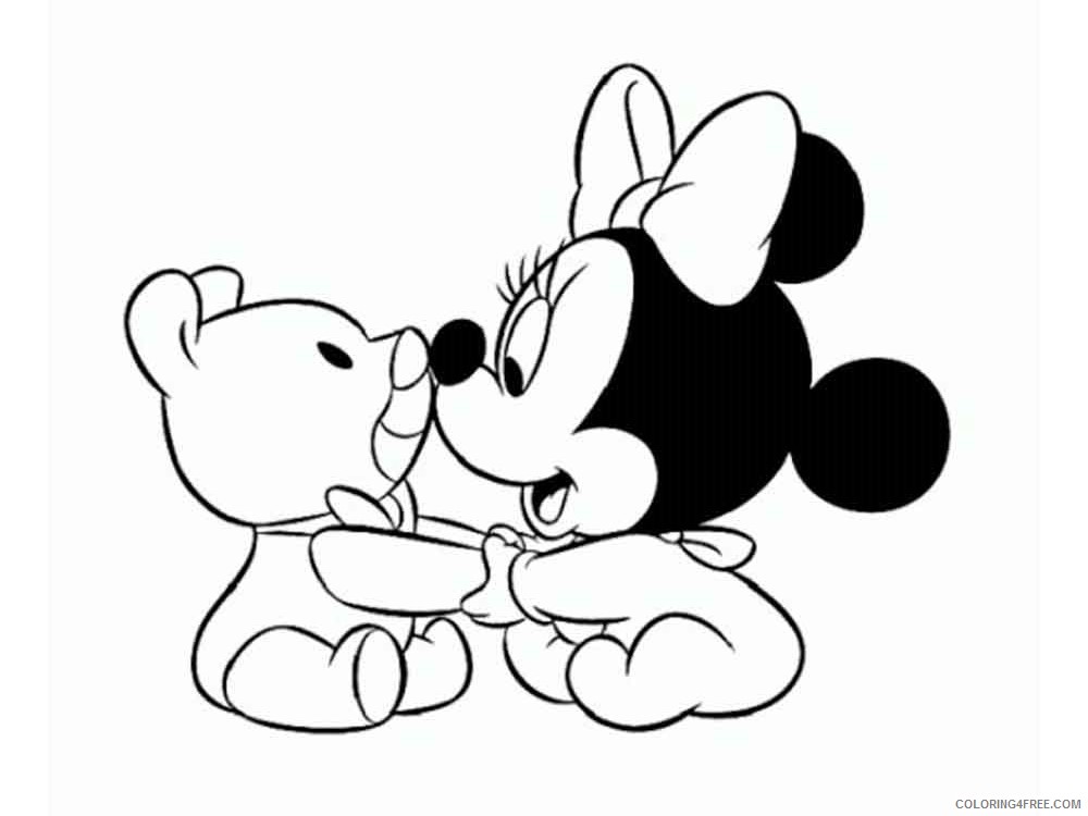 Minnie Mouse Coloring Pages Cartoons Baby Minnie Mouse 10 Printable 2020 4214 Coloring4free Coloring4free Com