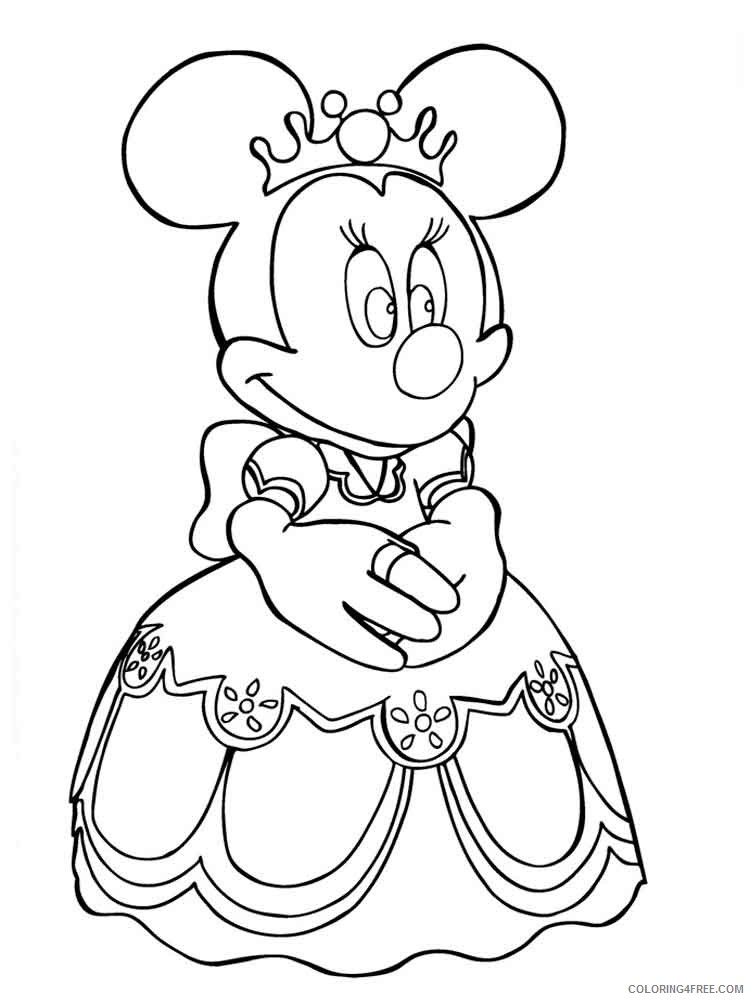 Minnie Mouse Coloring Pages Cartoons disney minnie mouse 10 Printable ...