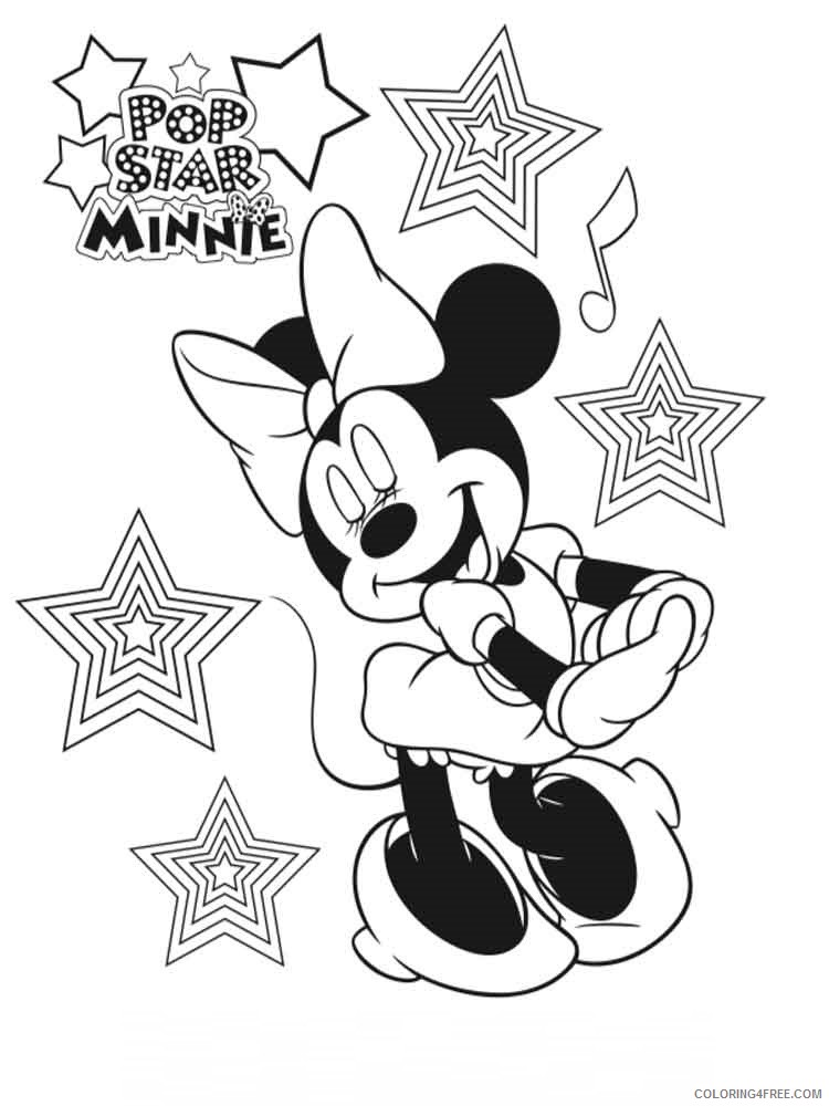 Minnie Mouse Coloring Pages Cartoons disney minnie mouse 13 Printable 2020 4239 Coloring4free