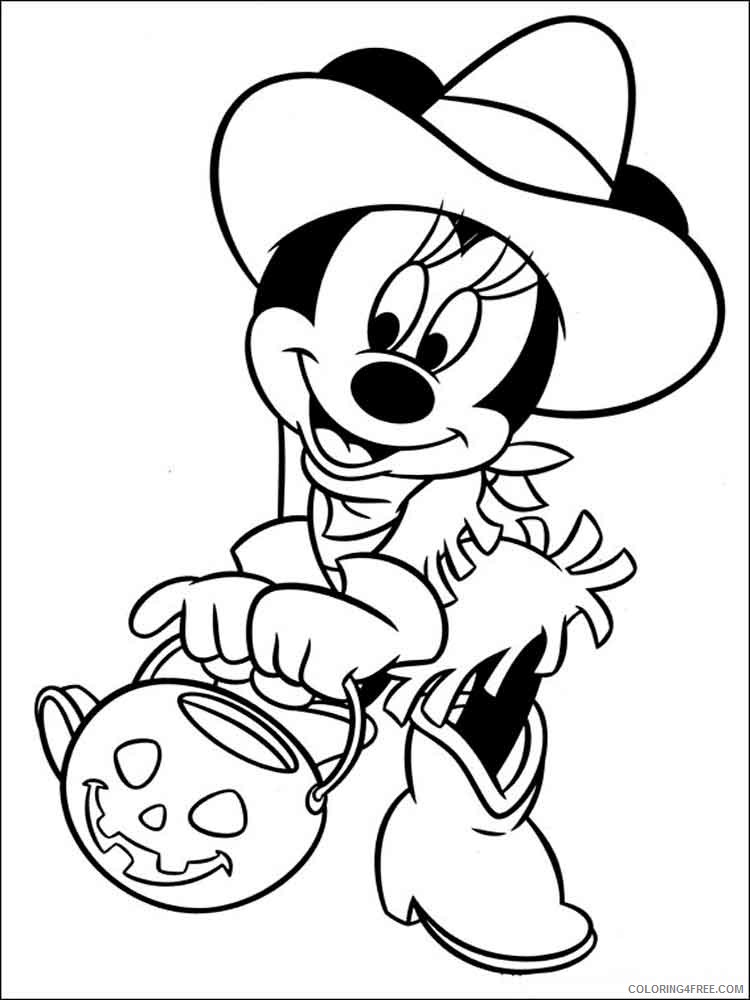 Minnie Mouse Coloring Pages Cartoons disney minnie mouse 15 Printable 2020 4241 Coloring4free