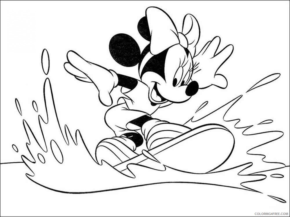 Minnie Mouse Coloring Pages Cartoons disney minnie mouse 20 Printable 2020 4246 Coloring4free