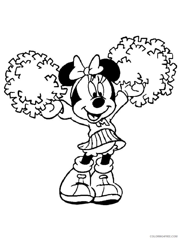 Minnie Mouse Coloring Pages Cartoons disney minnie mouse 9 Printable 2020 4251 Coloring4free