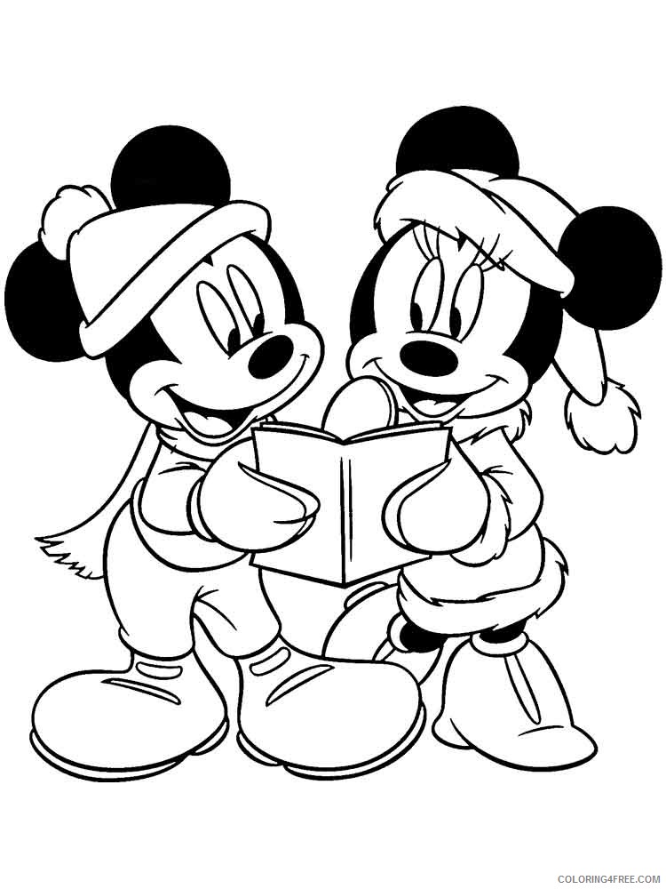 Minnie Mouse Coloring Pages Cartoons mickey and minnie mouse 10 Printable 2020 4259 Coloring4free