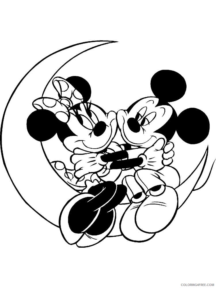 Minnie Mouse Coloring Pages Cartoons mickey and minnie mouse 36 Printable 2020 4272 Coloring4free