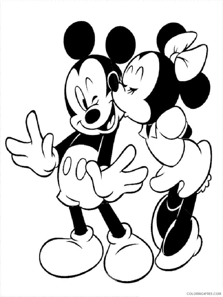 Minnie Mouse Coloring Pages Cartoons mickey and minnie mouse 42 Printable 2020 4279 Coloring4free