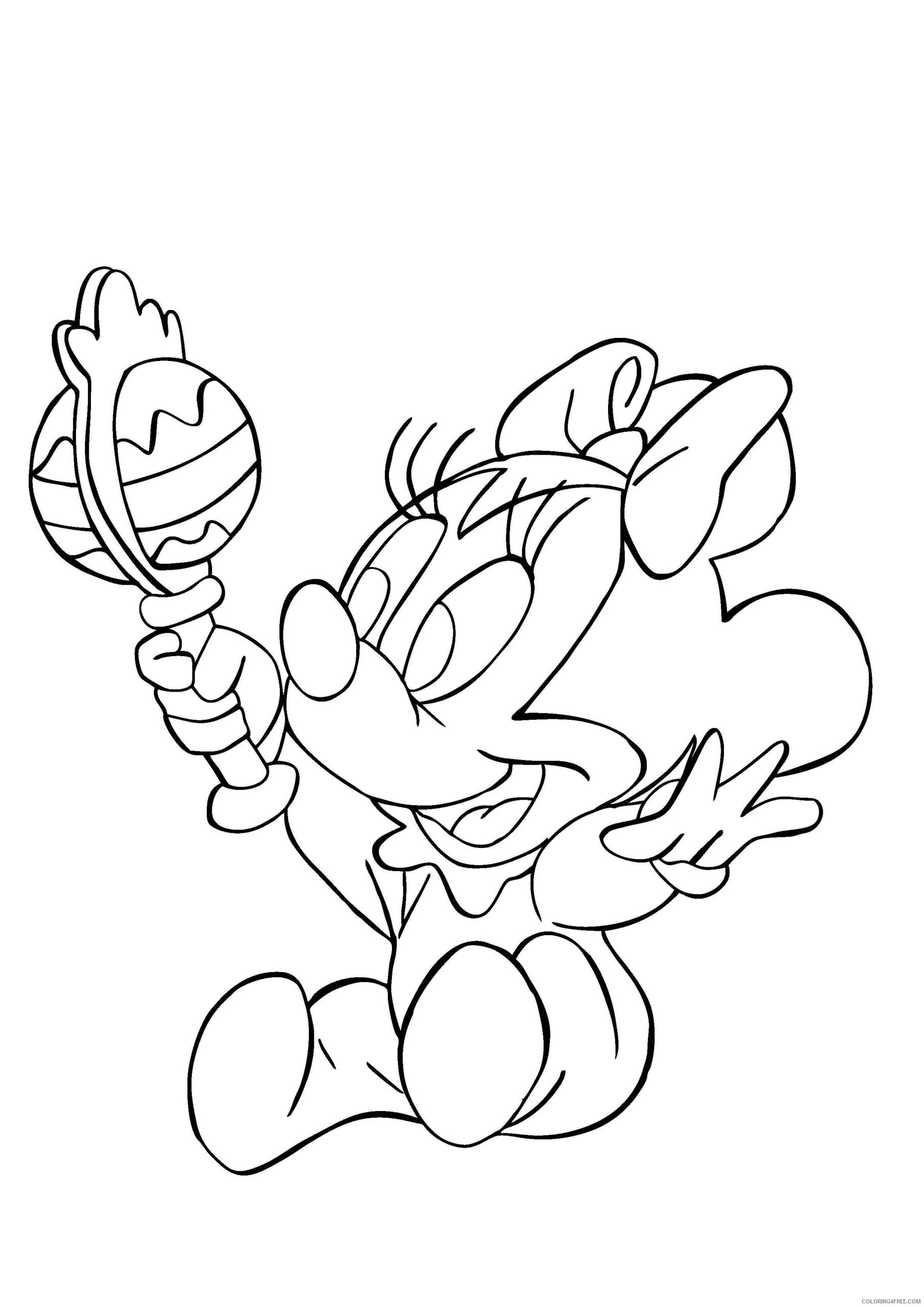 Minnie Mouse Coloring Pages Cartoons of Baby Minnie Mouse Printable 2020 4227 Coloring4free