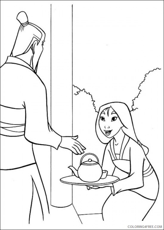 Mulan Coloring Pages Cartoons Free Download Mulan Sheets for Kids Printable 2020 4351 Coloring4free
