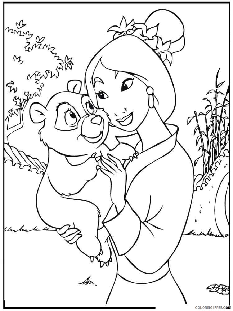 Mulan Coloring Pages Cartoons mulan 29 Printable 2020 4404 Coloring4free