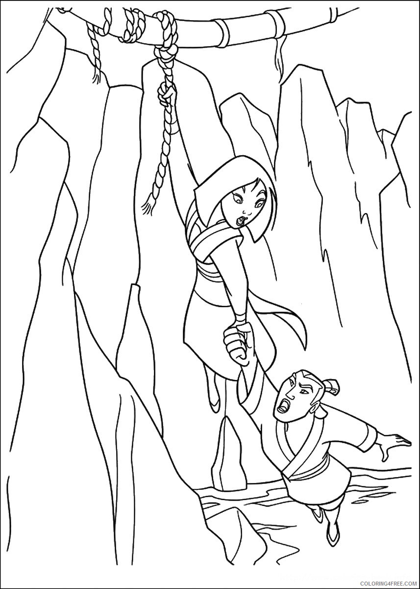 Mulan Coloring Pages Cartoons mulan_cl_04 Printable 2020 4364 Coloring4free