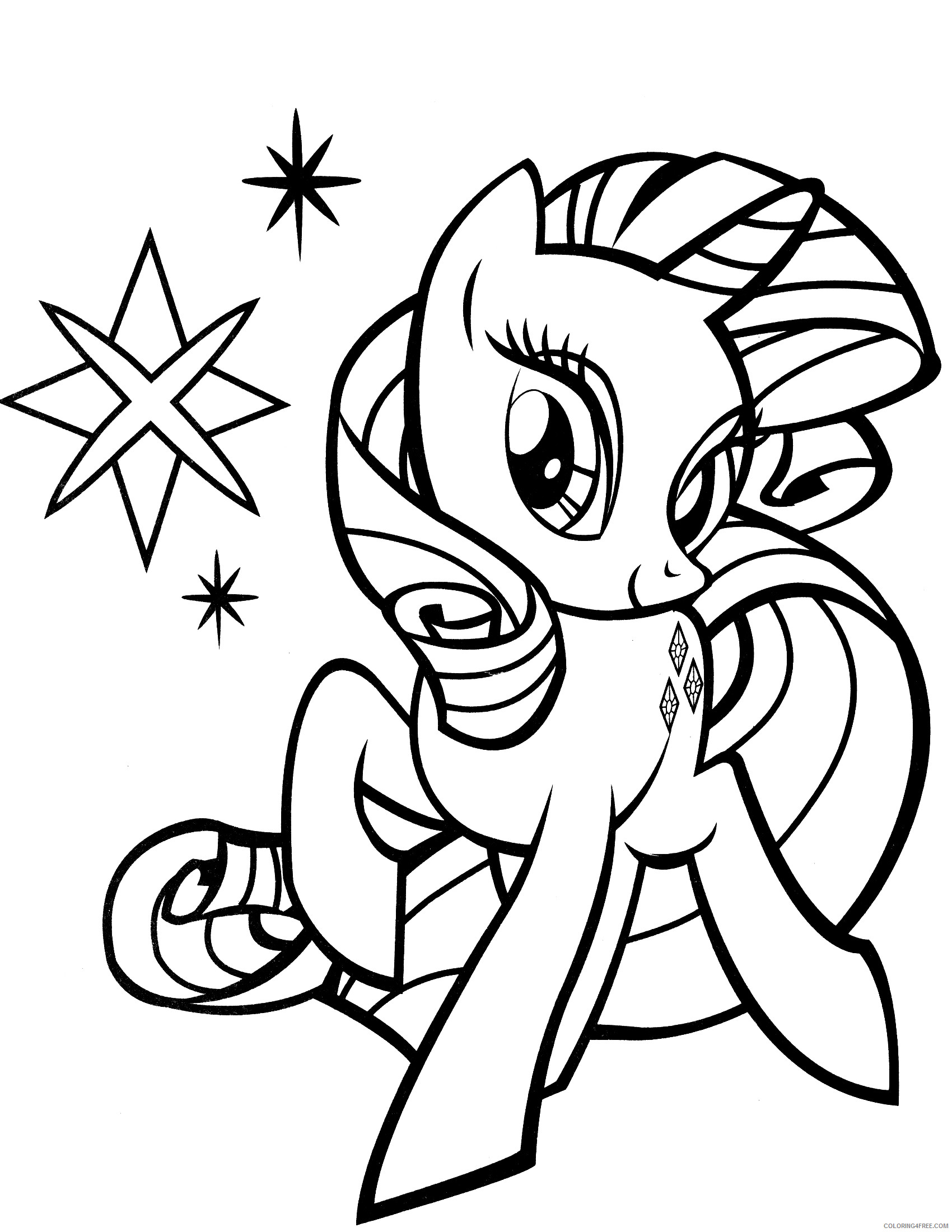 My Little Pony Coloring Pages Cartoons Baby My Little Pony 2 Printable 2020 4425 Coloring4free
