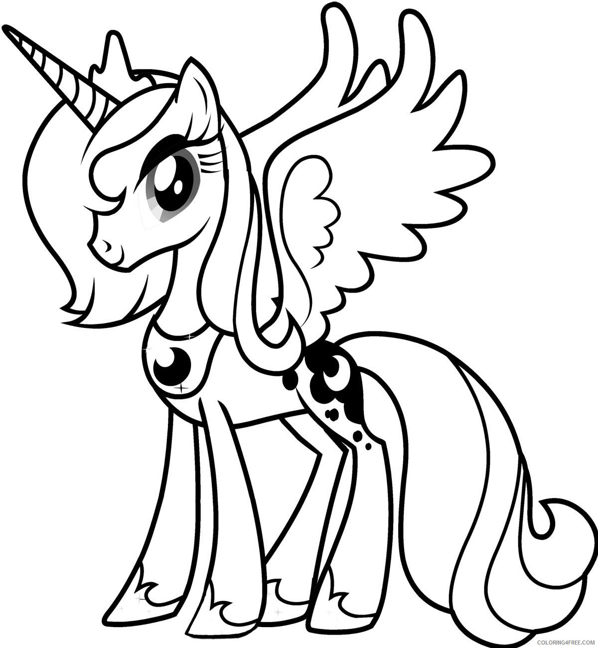 My Little Pony Coloring Pages Cartoons Fim My Little Pony Printable 2020 4434 Coloring4free