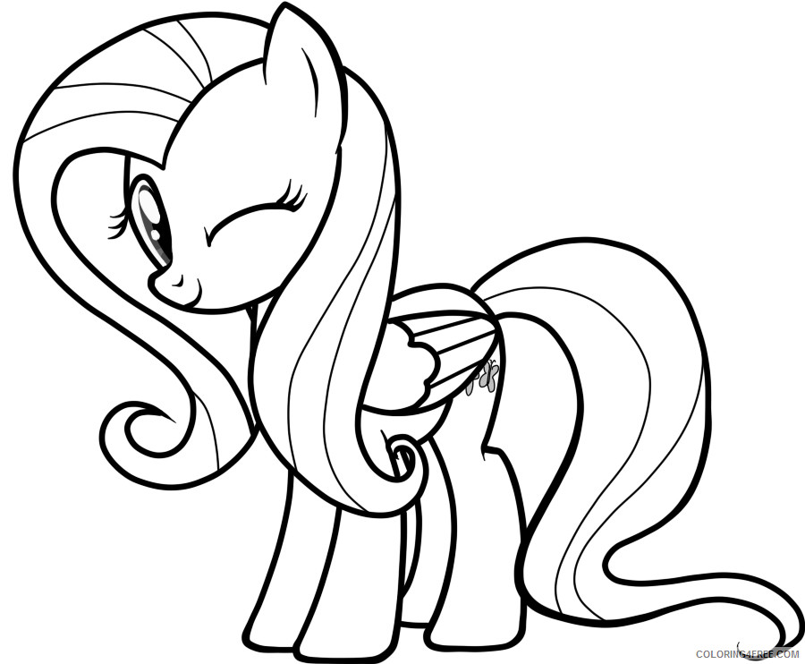 My Little Pony Coloring Pages Cartoons Fluttershy My Little Pony Printable 2020 4435 Coloring4free