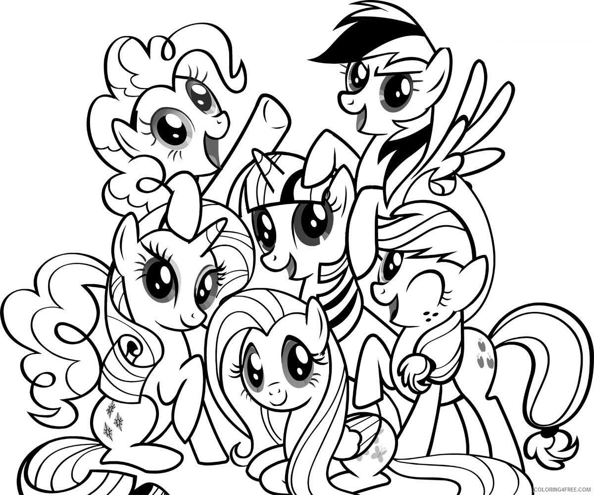 My Little Pony Coloring Pages Cartoons My Little Pony 3 Printable 2020 4479 Coloring4free