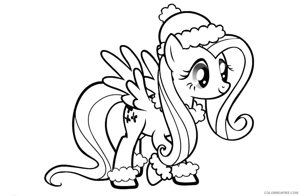 My Little Pony Coloring Pages Cartoons My Little Pony Christmas Printable 2020 4455 Coloring4free