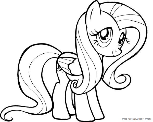 My Little Pony Coloring Pages Cartoons My Little Pony Fluttershy Printable 2020 4561 Coloring4free