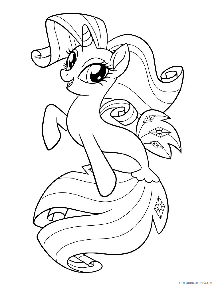 My Little Pony Coloring Pages Cartoons My Little Pony Mermaid 6 Printable 2020 4567 Coloring4free