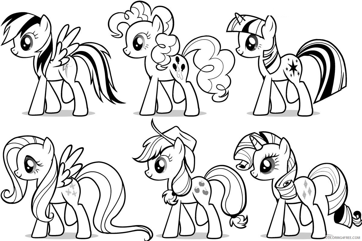 My Little Pony Coloring Pages Cartoons My Little Pony Pictures Printable 2020 4521 Coloring4free