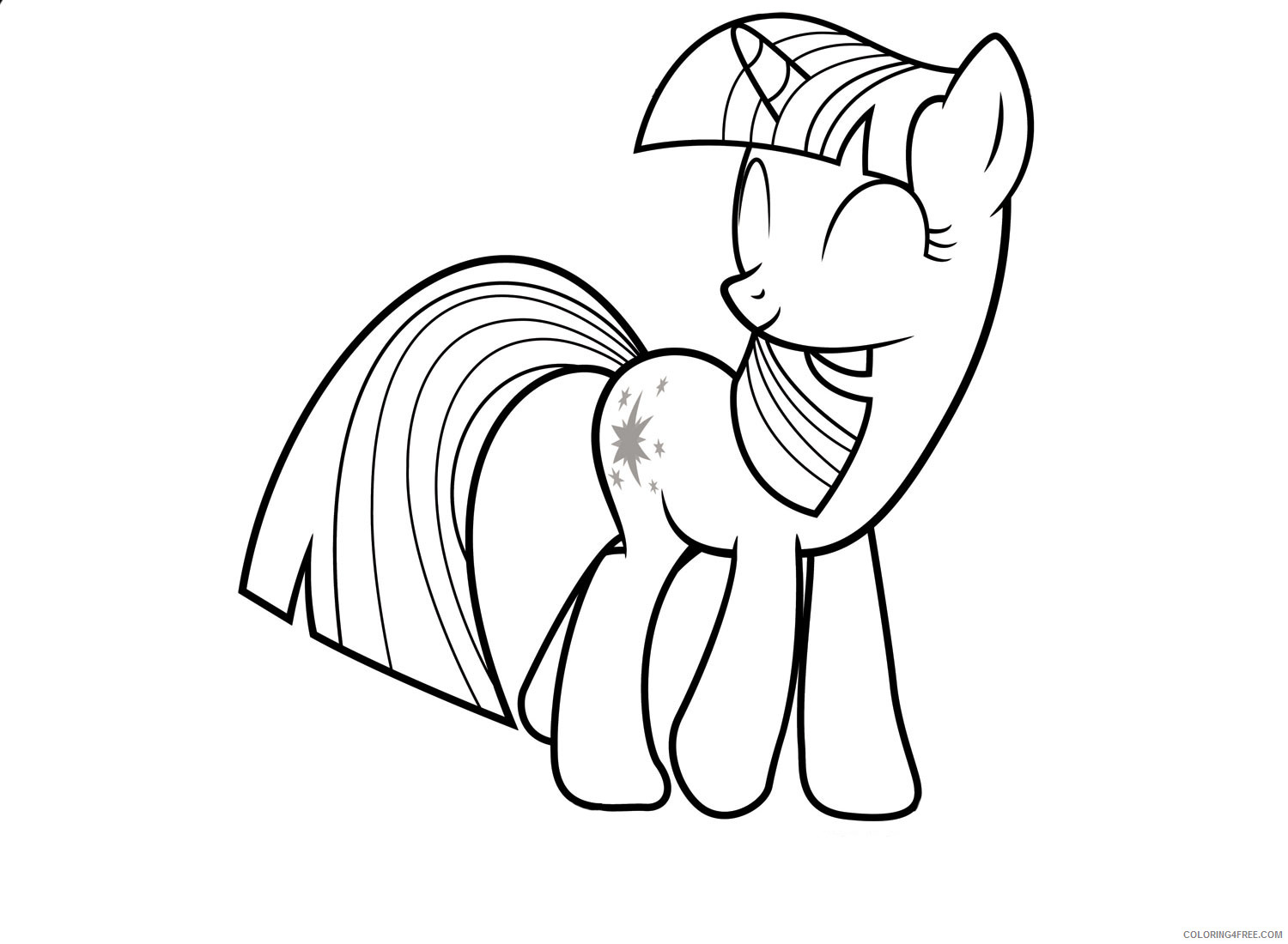 My Little Pony Coloring Pages Cartoons Twilight Sparkle My Little Pony Printable 2020 4588 Coloring4free