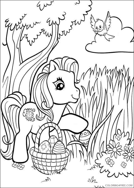 My Little Pony Coloring Pages Cartoons easter my little pony 2 Printable 2020 4431 Coloring4free
