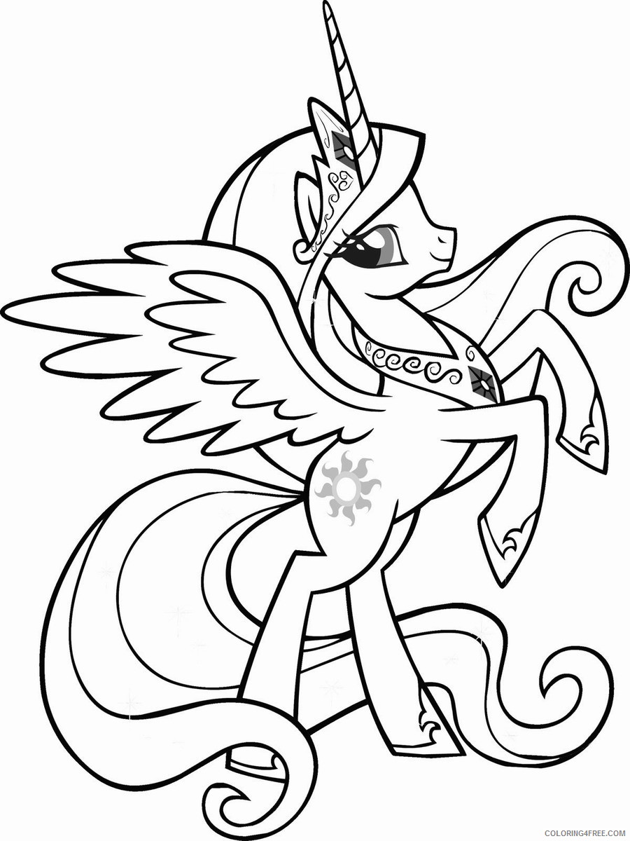 My Little Pony Coloring Pages Cartoons my little pony 1 Printable 2020 4458 Coloring4free