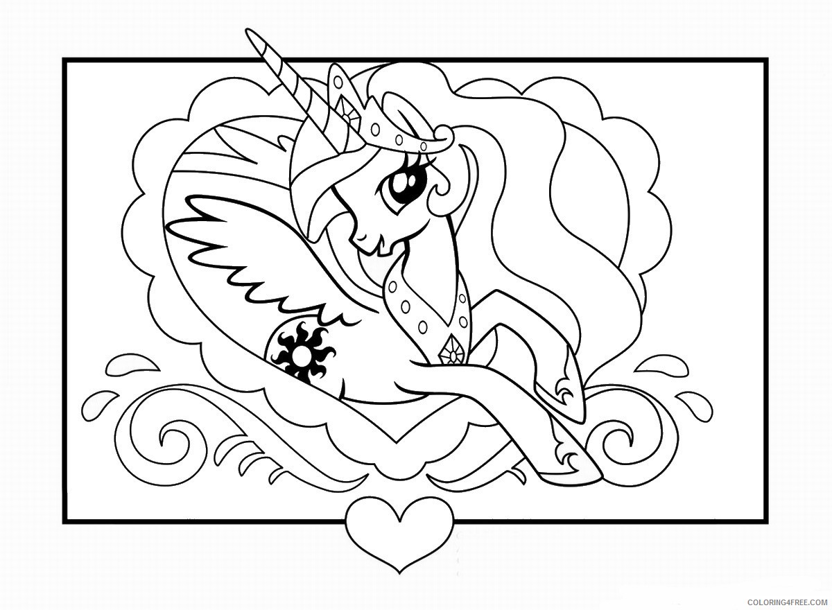 My Little Pony Coloring Pages Cartoons my little pony 26 Printable 2020 4470 Coloring4free