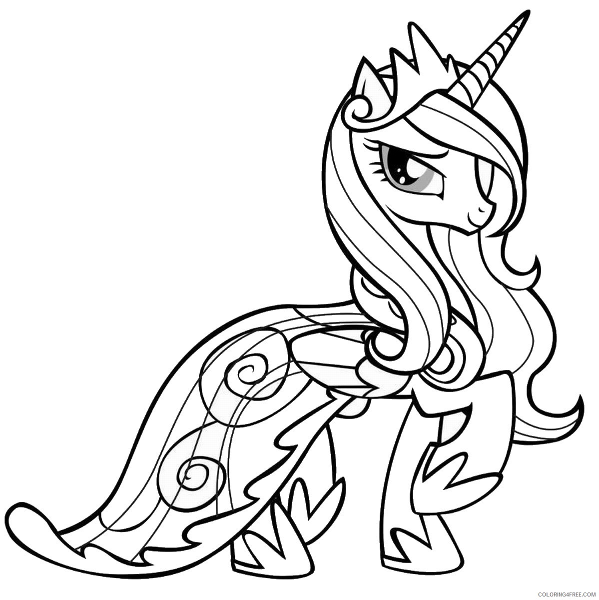 My Little Pony Coloring Pages Cartoons My Little Pony 27 Printable 2020 4471 Coloring4free Coloring4free Com