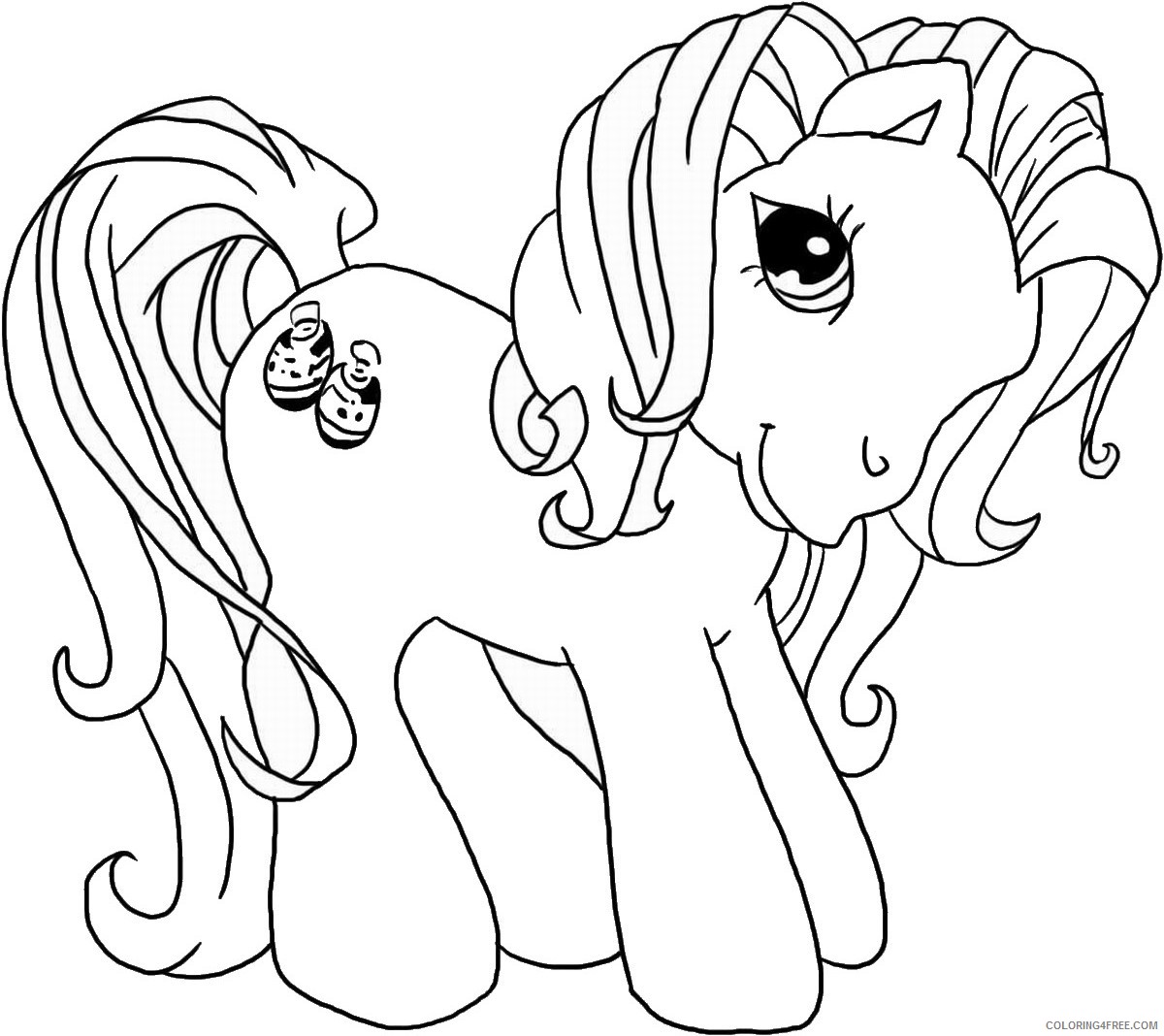 My Little Pony Coloring Pages Cartoons my little pony 5 Printable 2020 4473 Coloring4free